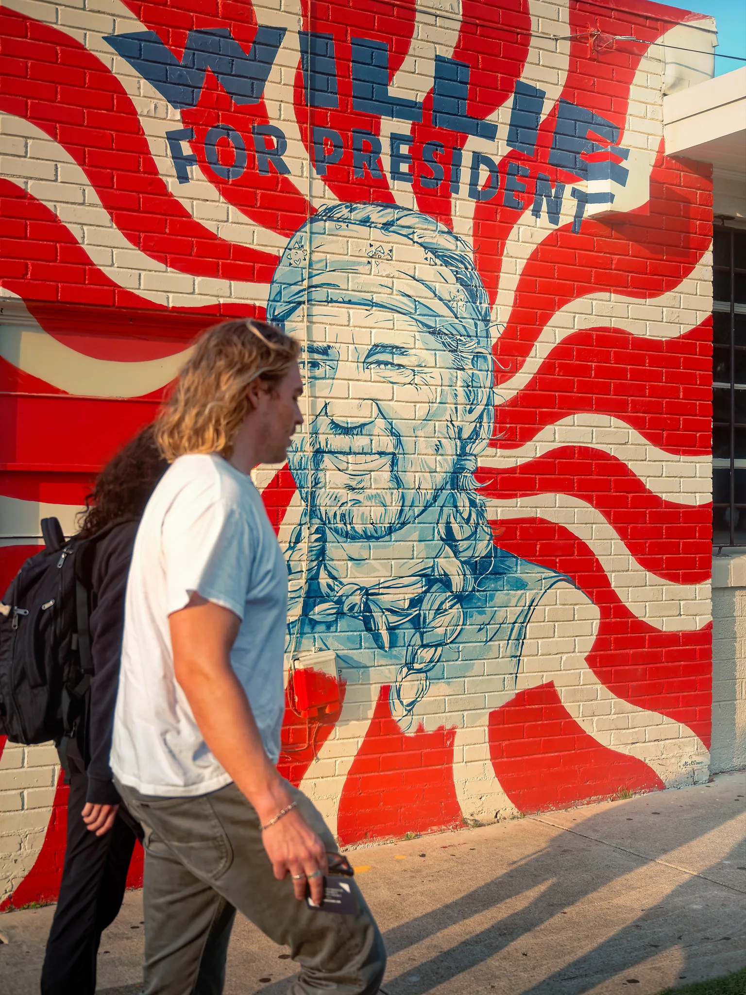 Willie for President graffiti