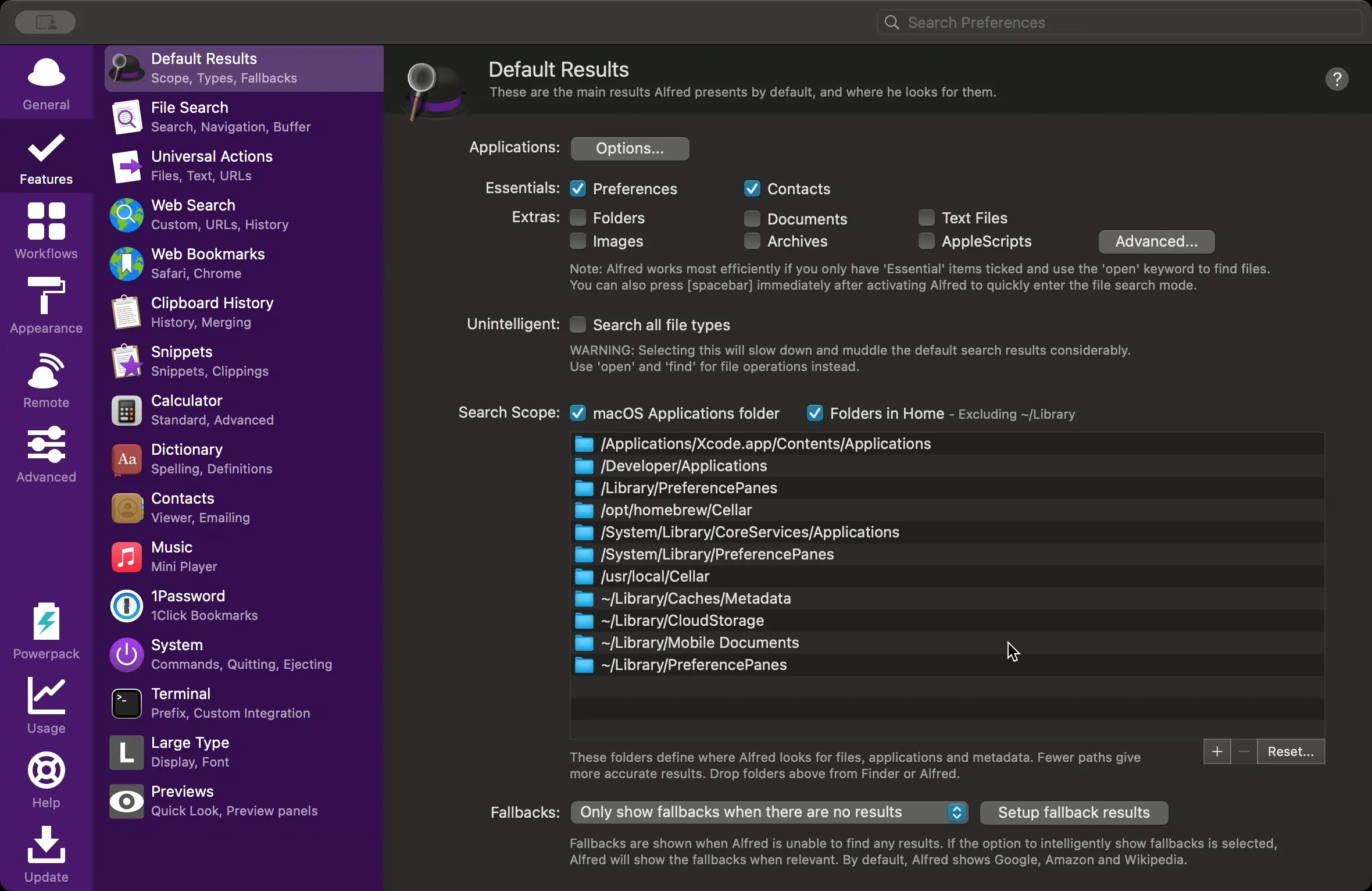 Alfred Preferences: Adding .cosessionsdb